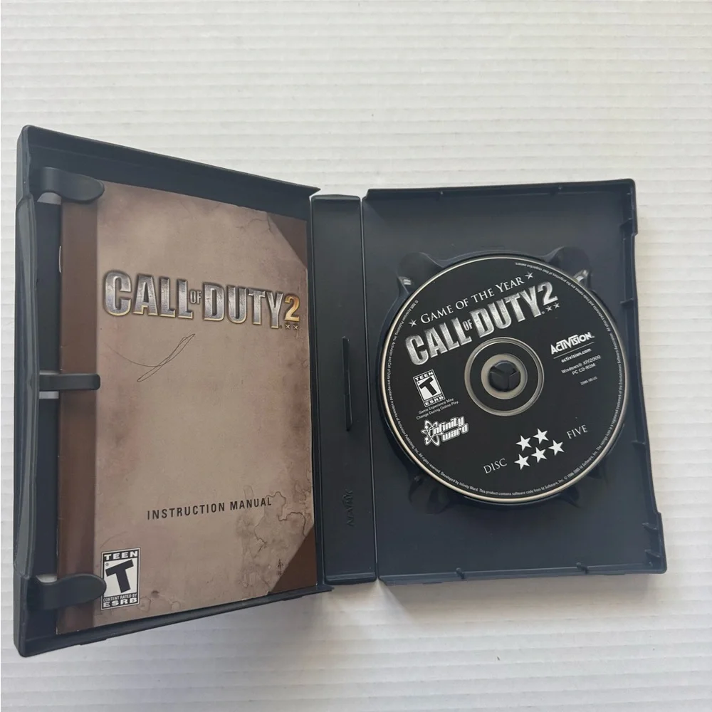 Call of Duty 2: Game of the Year (PC, 2005) 6 Disks And Manual CIB